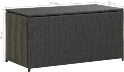 VidaXL Gartenbox Poly Rattan 100x50x50 Cm Schwarz -Kaufland 687667e0a5c04a7de5d87719a2272ae9