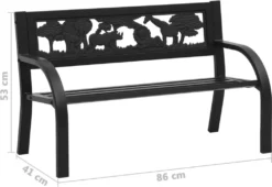 VidaXL Kinder-Gartenbank 86 Cm Stahl -Kaufland 68a7a7852cc07b1c8cea764331b0cad5