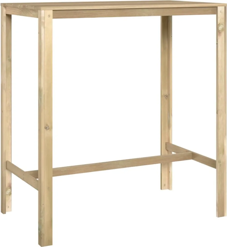 VidaXL Bartisch 110x60x110 Cm Imprägniertes Kiefernholz 1 VidaXL Bartisch 110x60x110 Cm Imprägniertes Kiefernholz