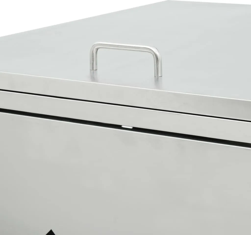 VidaXL Mülltonnenbox Für 4 Tonnen 240 L Edelstahl 4 VidaXL Mülltonnenbox Für 4 Tonnen 240 L Edelstahl – Bild 4