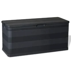 VidaXL Gartenbox Schwarz 117×45×56 Cm