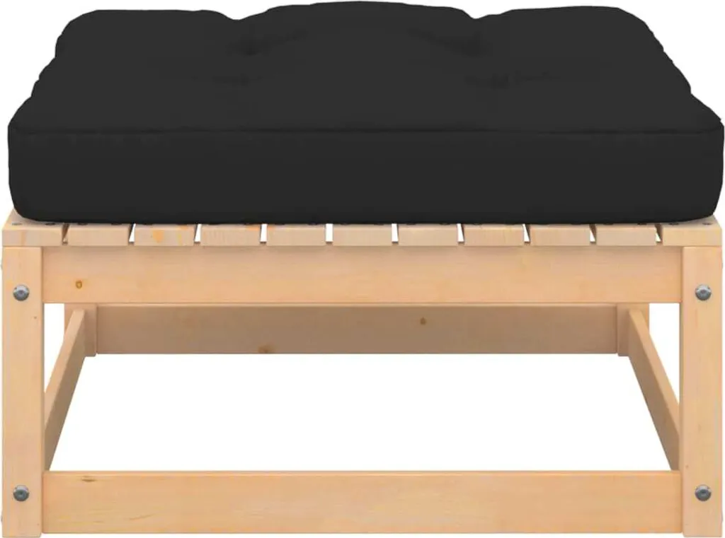 VidaXL 4-tlg. Garten-Lounge-Set Mit Kissen Kiefer Massivholz 7 VidaXL 4-tlg. Garten-Lounge-Set Mit Kissen Kiefer Massivholz – Bild 7