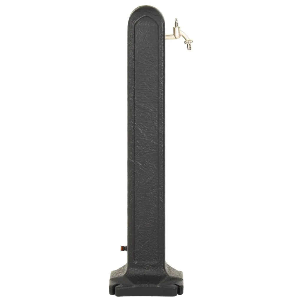 VidaXL Wasserzapfsäule Anthrazit Steinoptik 4 VidaXL Wasserzapfsäule Anthrazit Steinoptik – Bild 4