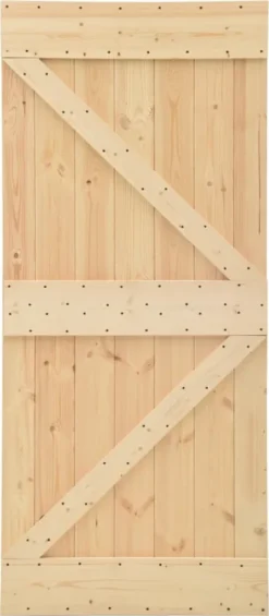 VidaXL Tür 90x210 Cm Kiefer Massivholz