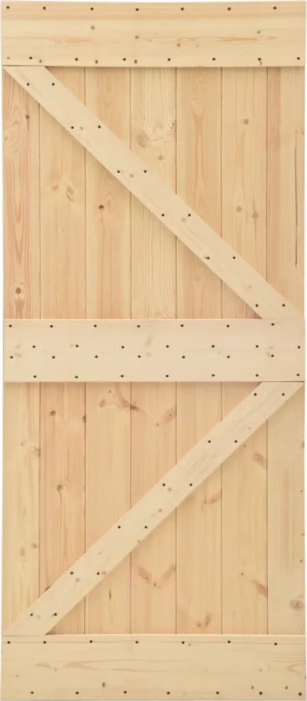 VidaXL Tür 90x210 Cm Kiefer Massivholz 1 VidaXL Tür 90x210 Cm Kiefer Massivholz