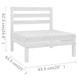 VidaXL 5-tlg. Garten-Lounge-Set Massivholz Kiefer Weiß 14 VidaXL 5-tlg. Garten-Lounge-Set Massivholz Kiefer Weiß -Kaufland 6fddc8cc94c28300cb84adb231dc4b9c
