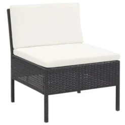 VIDAXL 3-tlg. Garten-Lounge-Set Mit Auflagen Poly Rattan Schwarz 16 VIDAXL 3-tlg. Garten-Lounge-Set Mit Auflagen Poly Rattan Schwarz -Kaufland 70a663b57929f914eb6f608240714b14