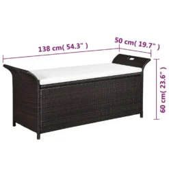 VidaXL Truhenbank Mit Polster 138 Cm Poly Rattan Braun 9 VidaXL Truhenbank Mit Polster 138 Cm Poly Rattan Braun -Kaufland 726bae49332c2825cba95184fbd44bc5