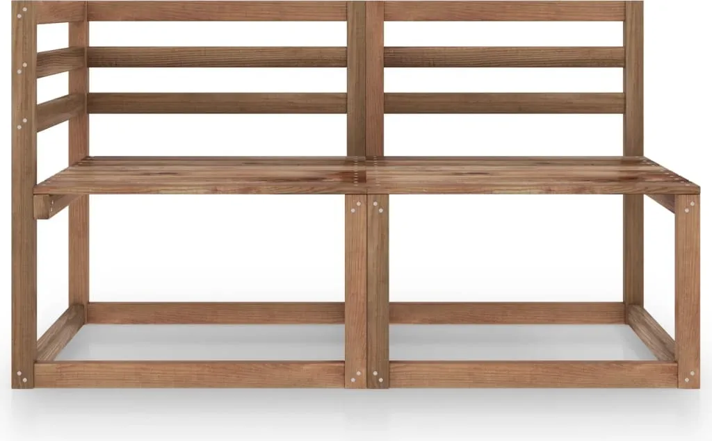 VidaXL 2-tlg. Garten-Lounge-Set Braun Imprägniertes Kiefernholz 2 VidaXL 2-tlg. Garten-Lounge-Set Braun Imprägniertes Kiefernholz – Bild 2