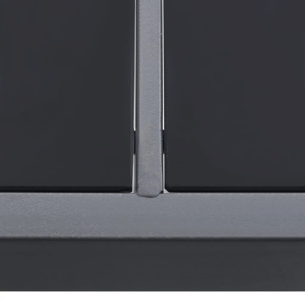 VidaXL Outdoor-Esstisch Anthrazit 190x90x74 Cm Stahl 4 VidaXL Outdoor-Esstisch Anthrazit 190x90x74 Cm Stahl – Bild 4