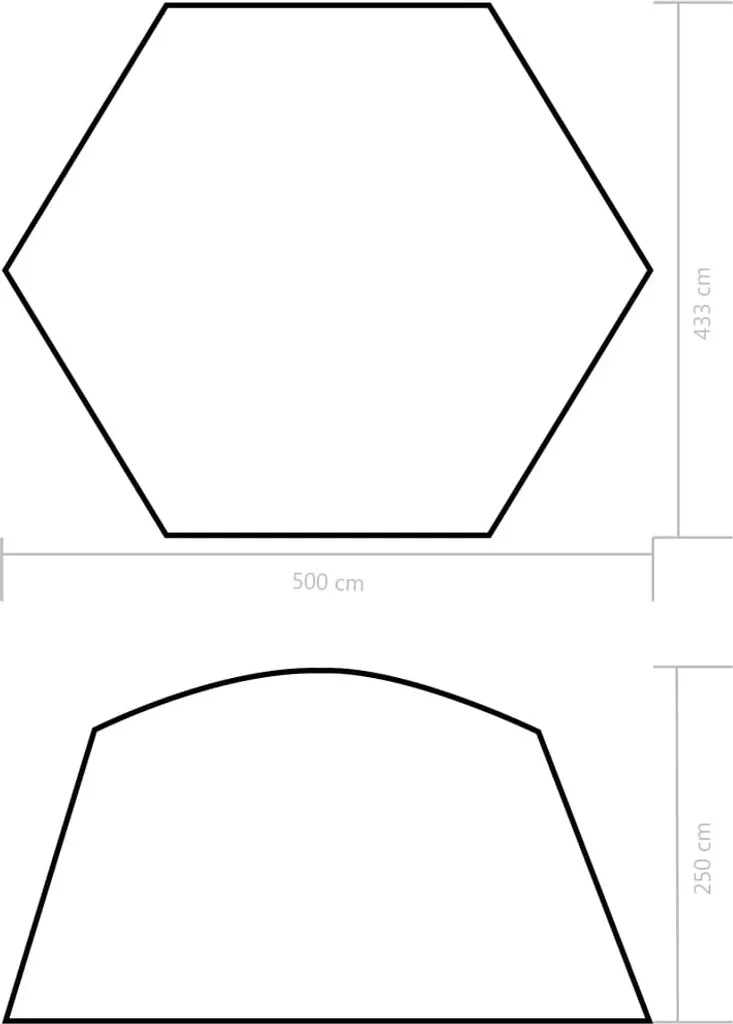 VidaXL Pool-Zelt 500x433x250 Cm Blau 5 VidaXL Pool-Zelt 500x433x250 Cm Blau – Bild 5