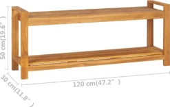 VidaXL Sitzbank 120 Cm Massivholz Teak -Kaufland 752a18f1db3fc357c1b96e04ecec7782