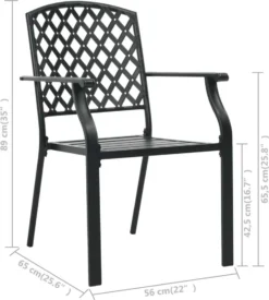 VidaXL Gartenstühle 4 Stk. Mesh-Design Stahl Schwarz 7 VidaXL Gartenstühle 4 Stk. Mesh-Design Stahl Schwarz -Kaufland 76e56d06f911f963059551729be2ff49