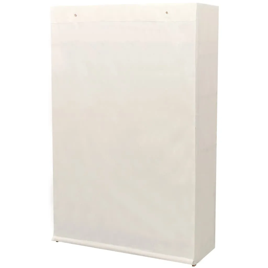 VidaXL Schrank Stoff Und Kiefernholz 110 X 40 X 170 Cm 4 VidaXL Schrank Stoff Und Kiefernholz 110 X 40 X 170 Cm – Bild 4