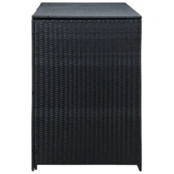 VidaXL Mülltonnenbox Für 2 Tonnen Poly Rattan Schwarz 148x80x111 Cm -Kaufland 77b0d6da90574d860c64b4beed36c99b