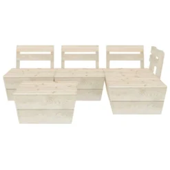 VidaXL 5-tlg. Garten-Paletten-Lounge-Set Imprägniertes Fichtenholz 11 VidaXL 5-tlg. Garten-Paletten-Lounge-Set Imprägniertes Fichtenholz -Kaufland 7811e0ba711718913613b1dbcf3bdc31