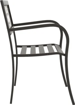 VidaXL Gartenbank 125 Cm Stahl Schwarz -Kaufland 783f70595b126b11b4e10559583d16f5