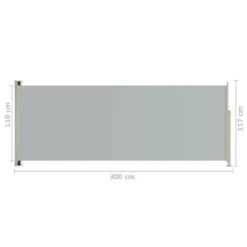 VidaXL Seitenmarkise Ausziehbar 117x300 Cm Grau 15 VidaXL Seitenmarkise Ausziehbar 117x300 Cm Grau -Kaufland 7aaab9a0e0dabea6e79d2eca62005153