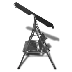 VidaXL Hollywoodschaukel Mit Dach Schwarz -Kaufland 7ac11b8ffc2172b3d87f9b8aafeb0f81