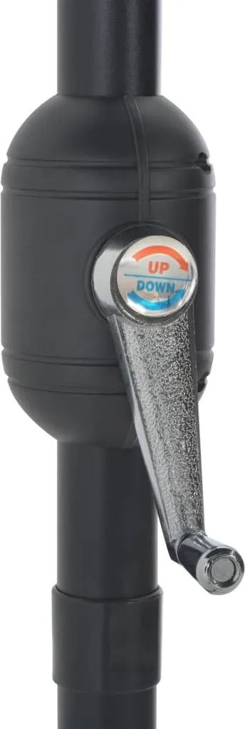 VidaXL Balkon-Sonnenschirm Mit Alu-Mast Anthrazit 300×150 Cm Halbrund 7 VidaXL Balkon-Sonnenschirm Mit Alu-Mast Anthrazit 300×150 Cm Halbrund – Bild 7