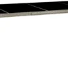 VidaXL Gartentisch Grau 250x100x75 Cm Hartglas Und Poly Rattan