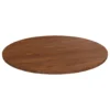 VidaXL Runde Tischplatte Dunkelbraun Ø70x1,5 Cm Behandeltes Eichenholz