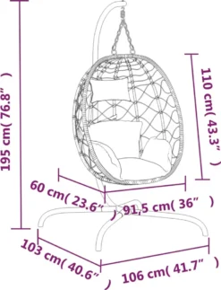 VidaXL Hängesessel Ei Mit Kissen Anthrazit Poly Rattan & Stahl 15 VidaXL Hängesessel Ei Mit Kissen Anthrazit Poly Rattan & Stahl -Kaufland 7f411417360b0479ed5044ee866cf2a8