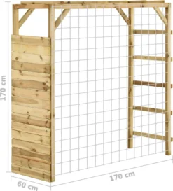 VidaXL Klettergerüst Mit Fußballtor 170x60x170 Cm Kiefer Imprägniert -Kaufland 7f91712e6b0be23000e51c0d838f3ce1