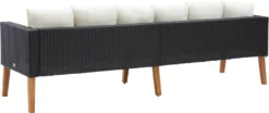 VidaXL 3-Sitzer-Gartensofa Mit Auflagen Poly Rattan Schwarz -Kaufland 80423283f0665871a72b6f2249bd2abe