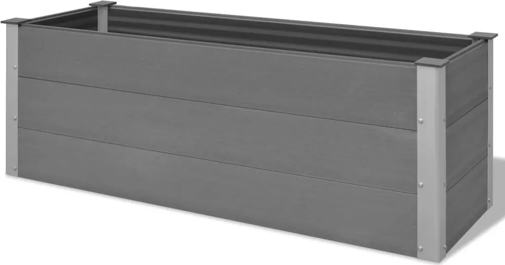 VidaXL Garten-Hochbeet WPC 150 X 50 X 54 Cm Grau 3 VidaXL Garten-Hochbeet WPC 150 X 50 X 54 Cm Grau – Bild 3