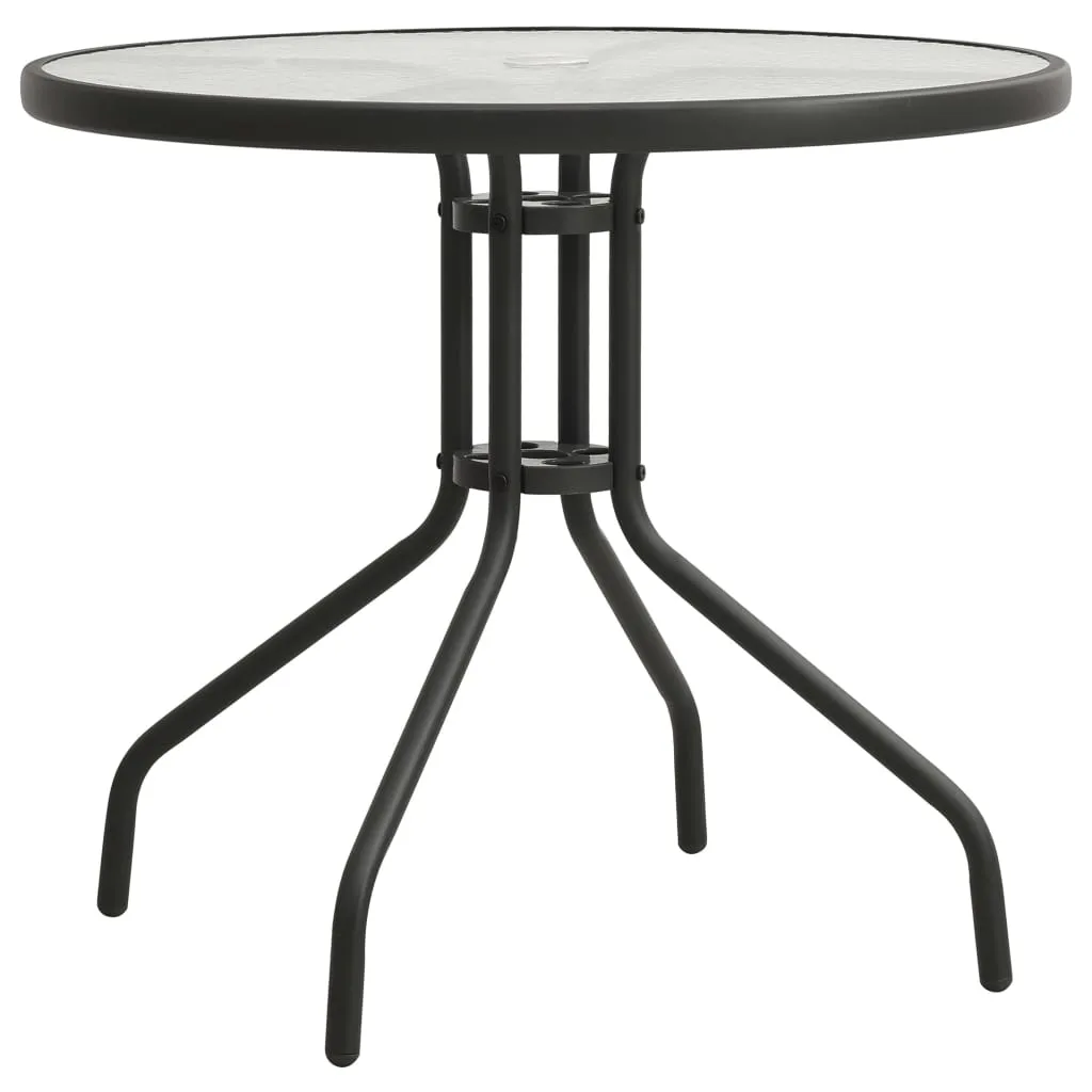 VidaXL Bistrotisch Anthrazit Ø80x71 Cm Stahl 1 VidaXL Bistrotisch Anthrazit Ø80x71 Cm Stahl
