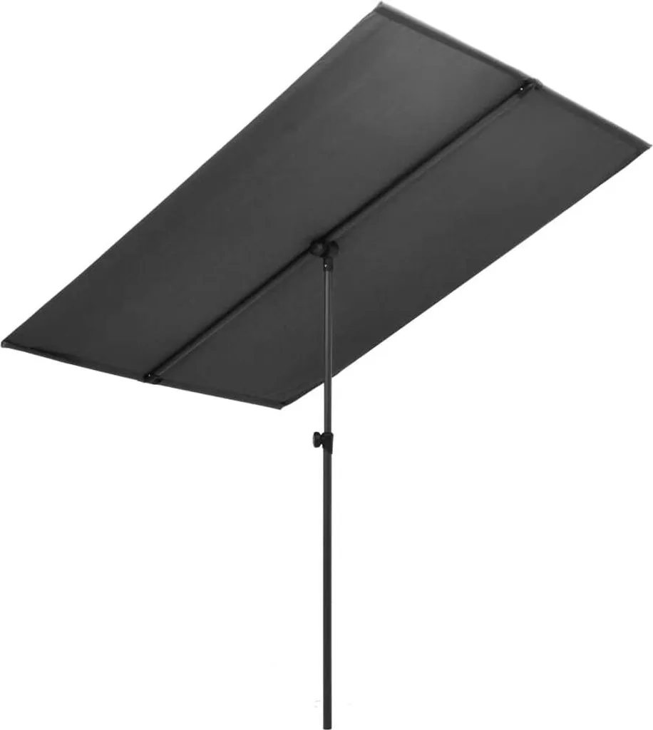 VidaXL Sonnenschirm Mit Aluminium-Mast 2x1,5 M Anthrazit 1 VidaXL Sonnenschirm Mit Aluminium-Mast 2x1,5 M Anthrazit