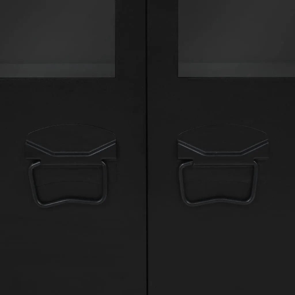 VidaXL Sideboard Metall Industrie-Stil 120×35×70 Cm Schwarz 6 VidaXL Sideboard Metall Industrie-Stil 120×35×70 Cm Schwarz – Bild 6