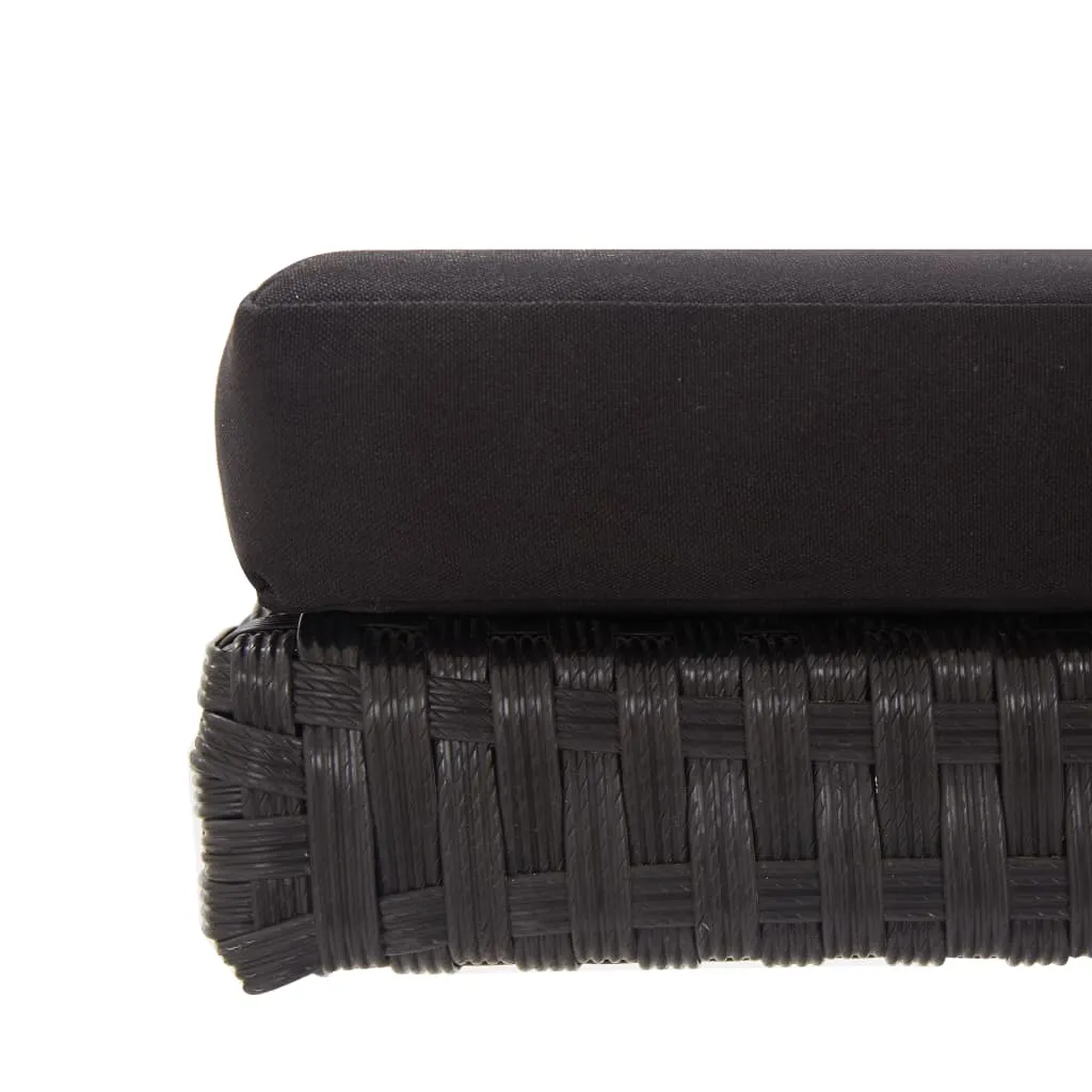 VIDAXL Möbel Gartenbank Mit Auflagen 176 Cm Schwarz Poly Rattan 2023 8 VIDAXL Möbel Gartenbank Mit Auflagen 176 Cm Schwarz Poly Rattan 2023 – Bild 8