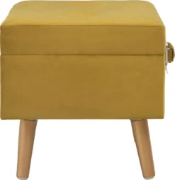 VidaXL Hocker Mit Stauraum 40 Cm Senfgelb Samt -Kaufland 8a2054585506e15a2853612a920d84ba