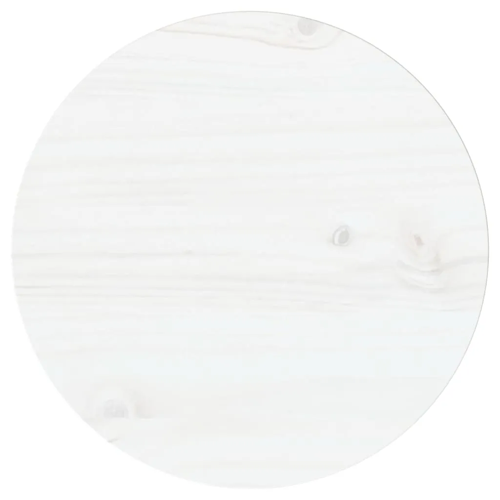 VidaXL Tischplatte Weiß Ø30x2,5 Cm Massivholz Kiefer 1 VidaXL Tischplatte Weiß Ø30x2,5 Cm Massivholz Kiefer
