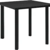 VidaXL Garten-Esstisch Schwarz 80x80x74 Cm Stahl Und Glas