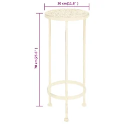 VidaXL Blumenständer Set 3-tlg. Vintage Antik Metall Weiß 17 VidaXL Blumenständer Set 3-tlg. Vintage Antik Metall Weiß -Kaufland 8bf0f16610c684c7729523d89fdbda41