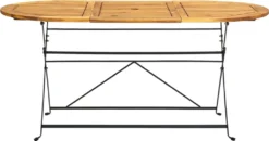 VidaXL Gartentisch 160x85x74 Cm Akazie Massivholz Oval