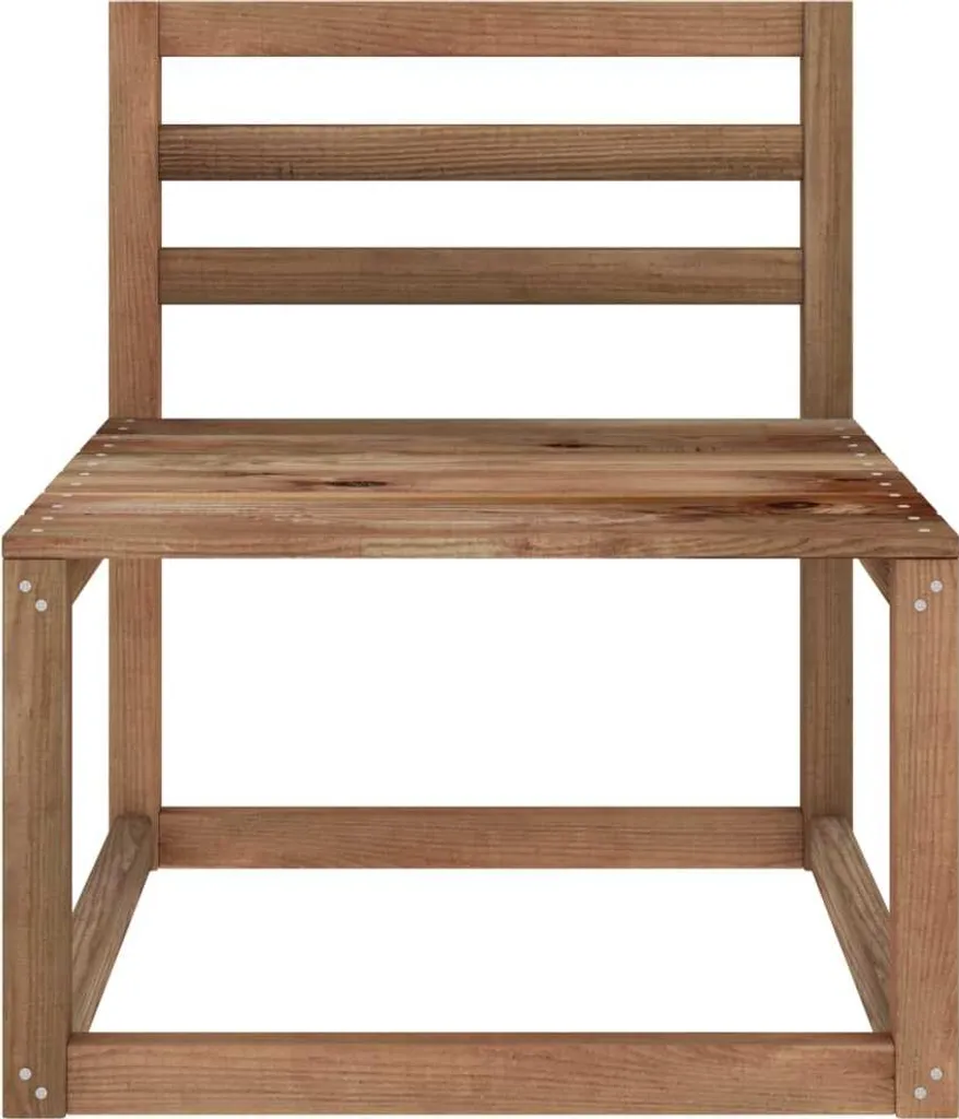 VidaXL 2-tlg. Garten-Lounge-Set Braun Imprägniertes Kiefernholz 4 VidaXL 2-tlg. Garten-Lounge-Set Braun Imprägniertes Kiefernholz – Bild 4