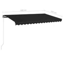VidaXL Gelenkarmmarkise Einziehbar 400x350 Cm Anthrazit 13 VidaXL Gelenkarmmarkise Einziehbar 400x350 Cm Anthrazit -Kaufland 9188e2678c180f098fb8a66178fe16cb