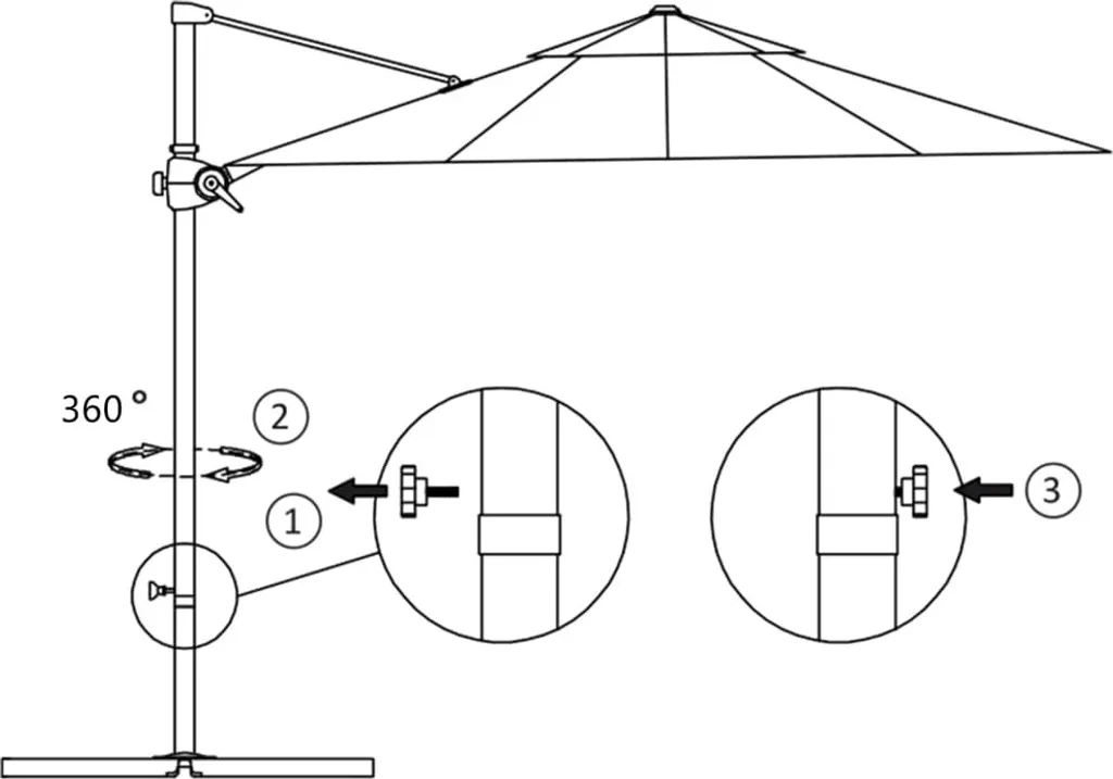 VidaXL Ampelschirm Mit Stahlmast 250×250 Cm Sandfarben 6 VidaXL Ampelschirm Mit Stahlmast 250×250 Cm Sandfarben – Bild 6