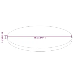 VidaXL Runde Tischplatte Dunkelbraun Ø70x1,5 Cm Behandeltes Eichenholz -Kaufland 95bd202c799142b9150a4ec058e2059e