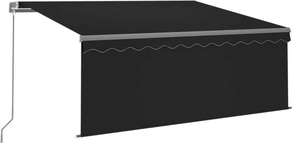 VidaXL Gelenkarmmarkise Einziehbar Mit Jalousie 3,5x2,5 M Anthrazit 1 VidaXL Gelenkarmmarkise Einziehbar Mit Jalousie 3,5x2,5 M Anthrazit