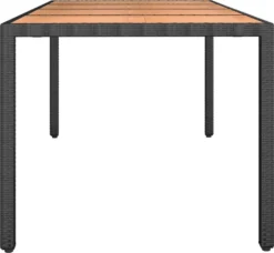 VidaXL Gartentisch Mit Holzplatte Schwarz Poly Rattan & Akazienholz 9 VidaXL Gartentisch Mit Holzplatte Schwarz Poly Rattan & Akazienholz -Kaufland 9be0f3882d590ea211a6da701c3b2a82