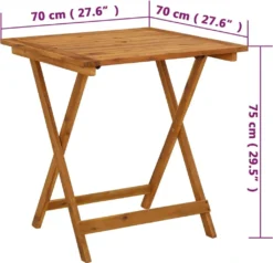 VidaXL Klappbarer Gartentisch 70 X 70 X 75 Cm Massivholz Akazie -Kaufland 9c5a3415dc11b5b6f7e71a9b842d49b7