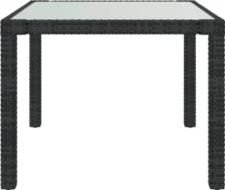 VidaXL Gartentisch 90x90x75 Cm Gehärtetes Glas Poly Rattan Schwarz 7 VidaXL Gartentisch 90x90x75 Cm Gehärtetes Glas Poly Rattan Schwarz -Kaufland 9d1f68983407622539220b35c4c57f8b