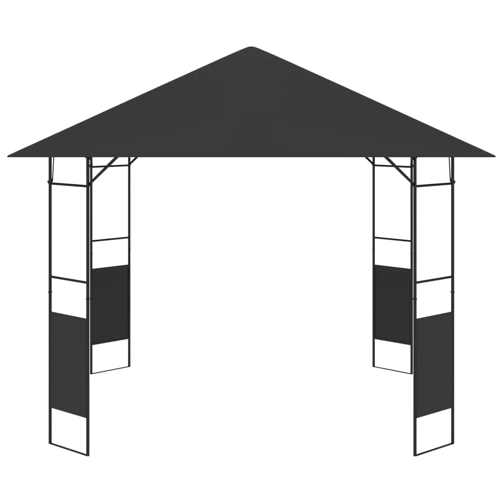 VidaXL Gartenpavillon 3x3 M Anthrazit 160 G/m² 2 VidaXL Gartenpavillon 3x3 M Anthrazit 160 G/m² – Bild 2