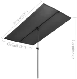 VidaXL Sonnenschirm Mit Aluminium-Mast 180 X 130 Cm Anthrazit 11 VidaXL Sonnenschirm Mit Aluminium-Mast 180 X 130 Cm Anthrazit -Kaufland 9df2f5075f497c7716ccea9539b3e1a7