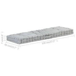 VidaXL Palettenkissen Baumwolle 120×40×7 Cm Grau 13 VidaXL Palettenkissen Baumwolle 120×40×7 Cm Grau -Kaufland 9e5c455da1bad070bc4251902bb69fea